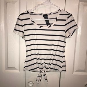 Black & white striped shirt